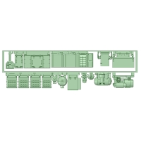 EZ73-02：732ひえい床下機器【武蔵模型工房　Nゲージ 鉄道模型】